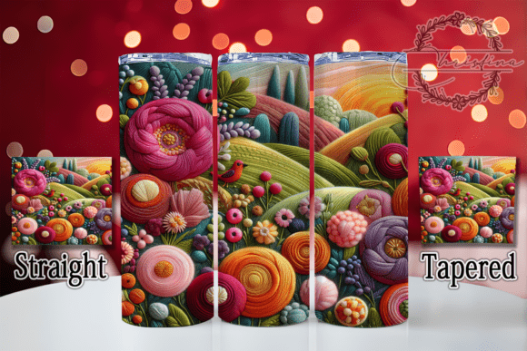 3D Colorful Patchwork Quilt Tumbler Design: A Creative Digital Solution for Modern Drinkware Projects