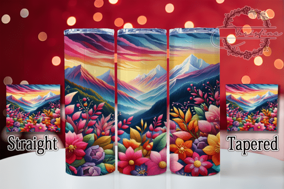 3D Embroidered Mountain Tumbler: A Creative Boost for Custom Drinkware