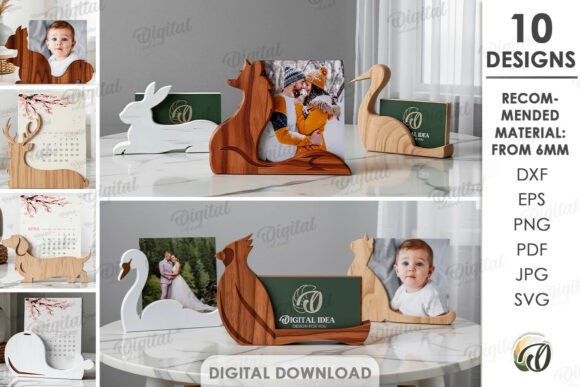 3D Photo Holders Bundle Laser Cut