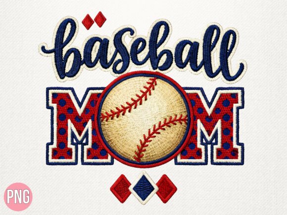 Baseball Mom Polka Dot 3D T-shirt PNG