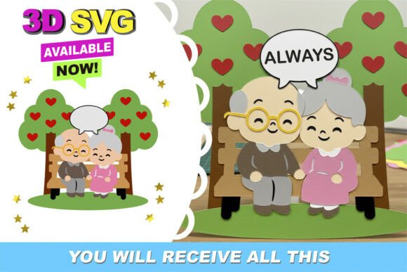 Bring Your Celebrations to Life with the Always Love Cake Topper 3D SVG