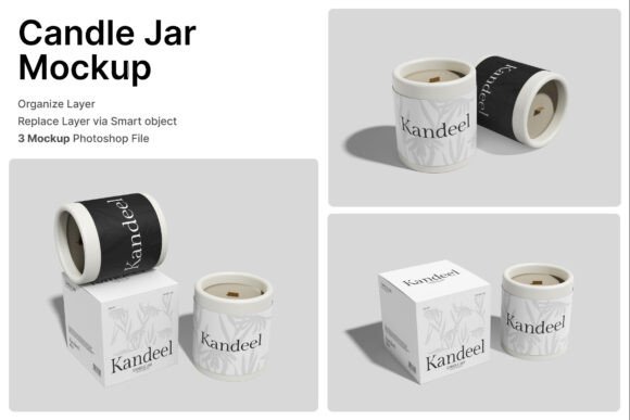 Candle Jar 3D Mockup: Elevating Your Scented Candle Branding