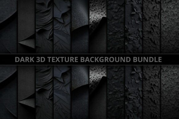 Dark 3D Texture Background Bundle: Elevating Design with Purposeful Aesthetics