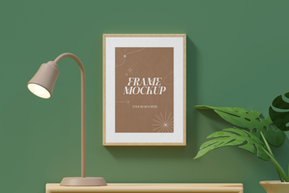 Frame Scene Aesthetic 3D Mockup
