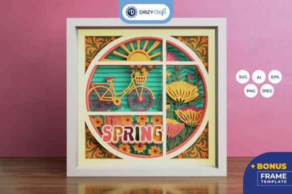 It's Spring Season 3D Shadow Box – A Creative Way to Celebrate Spring All Year Round