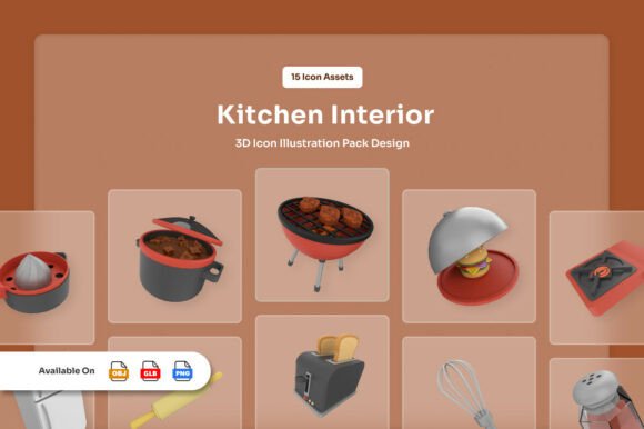 Modern Kitchen 3D Interior Icons: A Designer’s Guide to Smarter Visuals
