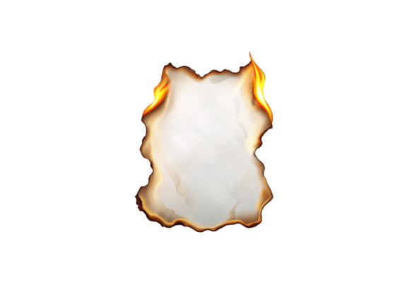 Torn Piece of Paper with a Brown 3d Png