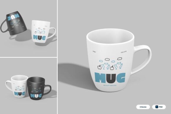 Transforming Beverage Branding with High-Fidelity Mug 3D Mockups