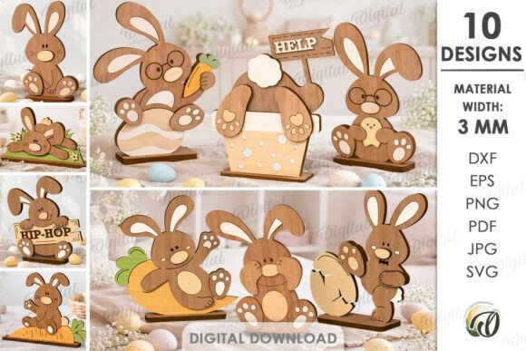 Unlocking Creativity with the 3D Bunnies Bundle Laser Cut: A Digital Design Revolution