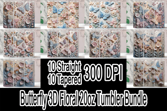 Unlocking Your Creative Potential with the Butterfly 3D Floral Tumbler Bundle
